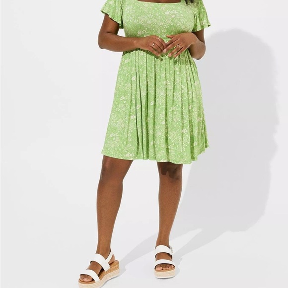 torrid Dresses & Skirts - Torrid 2X NWT-Mini Flutter-Sleeve Skater Dress